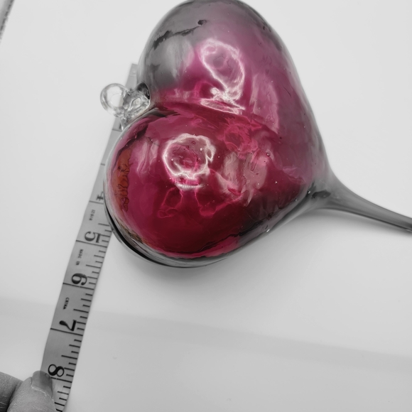 VALENTINE'S DAY SPECIAL!  Custom hand blown Translucent glass heart - Picture 3 of 3